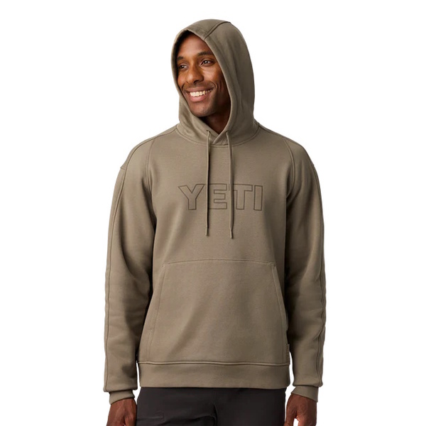 Logo Built For The Wild Fleece Hoodie Taupe