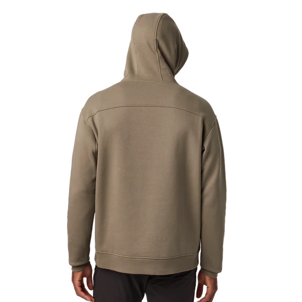 Logo Built For The Wild Fleece Hoodie Taupe