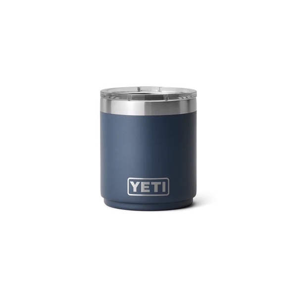 Rambler 10 Oz Stackable Lowball Ceramic Lined With Magslider Lid - Navy 