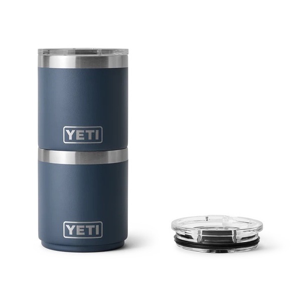 Rambler 10 Oz Stackable Lowball Ceramic Lined With Magslider Lid - Navy 