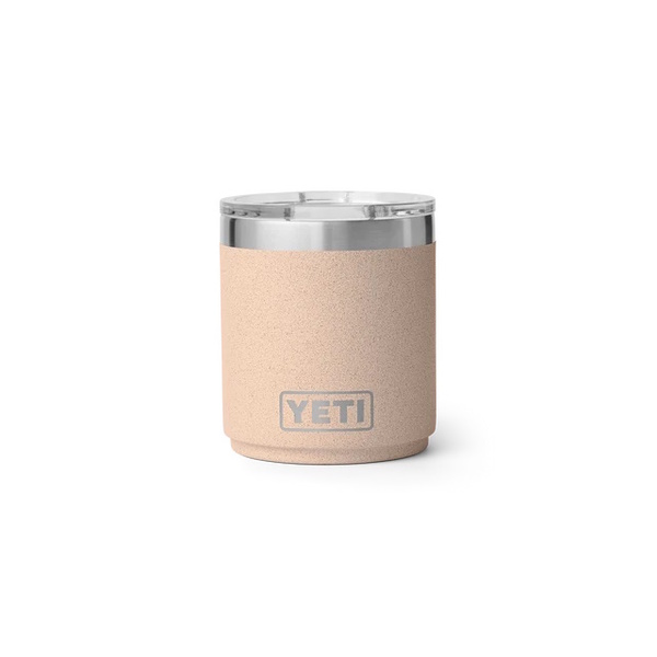 Rambler 10 Oz Stackable Lowball Ceramic Lined With Magslider Lid - Tahini 