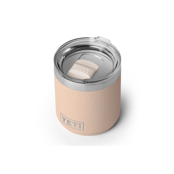 Rambler 10 Oz Stackable Lowball Ceramic Lined With Magslider Lid - Tahini 