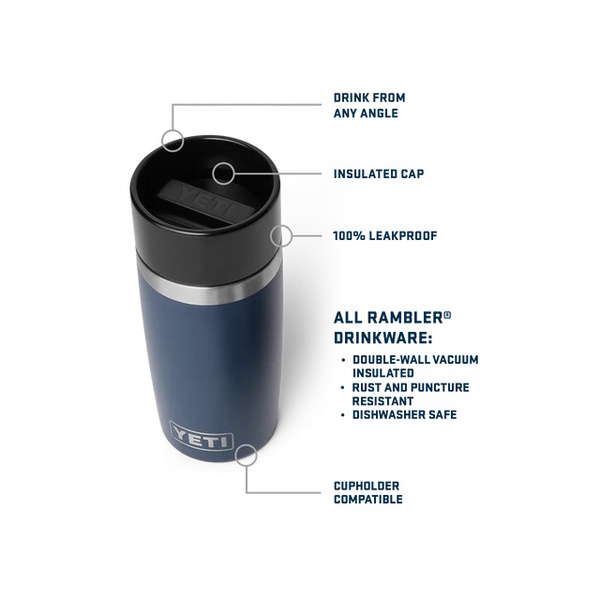 Rambler 12 Oz (354Ml) Travel Bottle With Commuter Cap - Stag Red