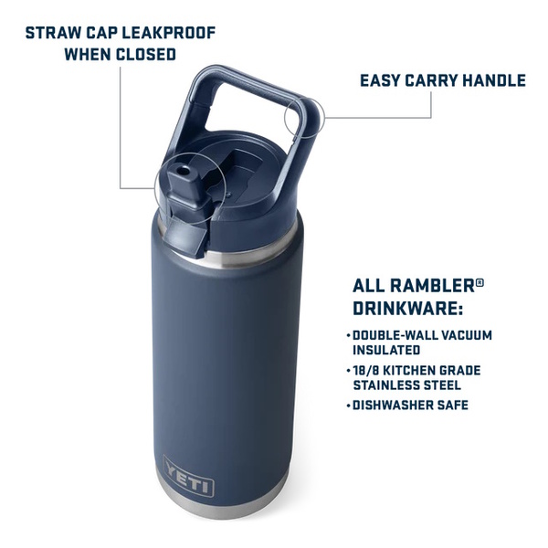 Rambler 26 Oz (769Ml) Straw Bottle - Grasshopper