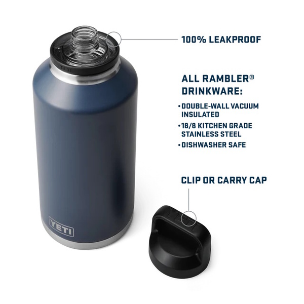 Rambler 64 Oz (1.9L) Bottle With Chug Cap - Stag Red