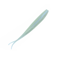 Livies Black Label Softbait 7" Jerkshad - White Warrior Glow 4-Pk