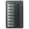 901V 12V Vertical 8 Switch Circuit Breaker Switch Panel (No Meter)