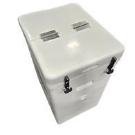 High Ice Box Split Lids 130 Litre White 