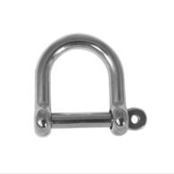 Stainless Steel Wide Dee Shackle 10mm (Captive Pin!)