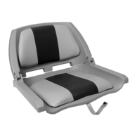 Economy Traveller Folding Padded Seat Grey w/Dark Grey Trim