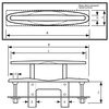 Horn Cleat Flush Drop Down Ss 150Mm 