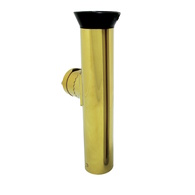 Rail Mount Rod Holder - Slotted S/S - Gold