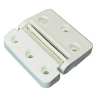 HD Nylon Separating Hinge Set White (Pair)