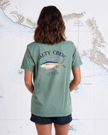 Ahi Mount Boyfriend Womens Short Sleeve T-Shirt - Sage Green