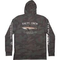 Bruce Hooded Long Sleeve Tech Upf40+ Shirt / Fishing Jersey - Camo