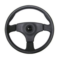 3 Spoke Stealth Steering Wheel 13.5" Black