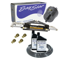 Dometic Premium Hydraulic Outboard Steering Kit to 150hp Front Mt (15M Hose)
