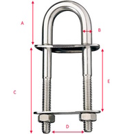 Stepped Bow Eye Ss U Bolt