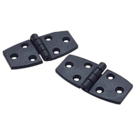 HD Black Nylon Hinge 75 x 37mm w/SS Pin (pair)