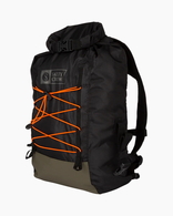 Thrill Seeker Roll Top Backpack - Black