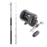 TR2000LD Lever Drag Level Wind Reel with 6'6 Aquatip 10kg Boat Rod