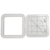 White Abs 2 Latch Access Hatch - 606X353mm