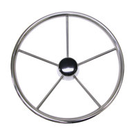 Five Spoke Stainless Steel Steering Wheel 22"(510mm)