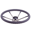 6 Spoke Ss Steering Wheel  13.5" Grey Grip