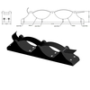 Tt02 Black Double Tuna Tube With Dive Rack Mount