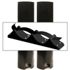 Tt02 Black Double Tuna Tube With Dive Rack Mount