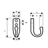 Ss Coat Hook 40H X 27D (Mm)