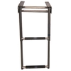 Below Platform 2 Step Telescopic Boarding Ladder - 316 Grade Ss