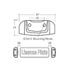 90862Bl 10-30V Trailer Light Led Licence Plate Lamp