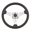 3 Spoke 13.5" Daytona Alloy Steering Wheel W/Brushed Alum Centre 