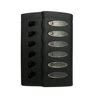 6-Way Switch Panel with LED - Black