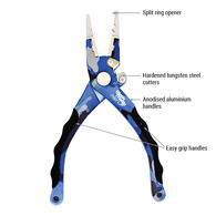Compact Fishing Split Ring Pliers
