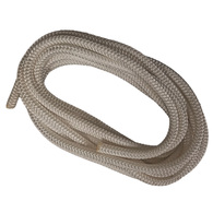 Double Braid Polyester Dock/Mooring/Tow Line White 3500kg BS (precut 10m)