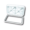 Aes Plastic Dark Grey 2 Latch Access Hatch 595X355mm 