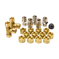 Hydraulic Twin Station Fittings Kit (excludes hose)