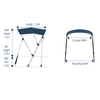 Whitewater Bimini Top 3 Bow Blue (1.3Ml X 1.3-1.5Mw)