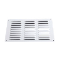 White Powder Coated Alloy Louvred Vent 300mmW X 150mmH