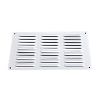 White Powder Coated Alloy Louvred Vent 300mmW X 150mmH
