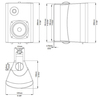 Ms-Os420 100 Watt Marine Box Speakers White