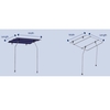 Ma085-4 Boat Cover Ext Top - 2.5Mw X 2.15Ml Blue