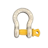 Hi Tensile Tested 8mm Galvanised Bow Shackle 8mm w/10mm pin - 750kg 