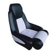 BLA Jea Hi Back Deluxe Seat w/Flip Up Standing Support - Grey w/Black Trim