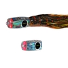 1656 Flat Mini Game Lure 10" Brown Orange / Gold Dot