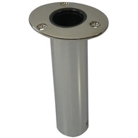 H/Duty Welded Cast SS Straight Flush Mt Rod Holder 