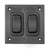 12V Trim Tab Set (9"X12" Plates) W/ Rocker Switch