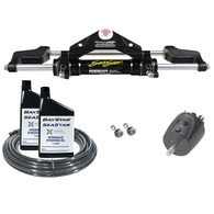 Premium Hydraulic Outboard Steering Kit to 350HP - Front Mount (15m hose)